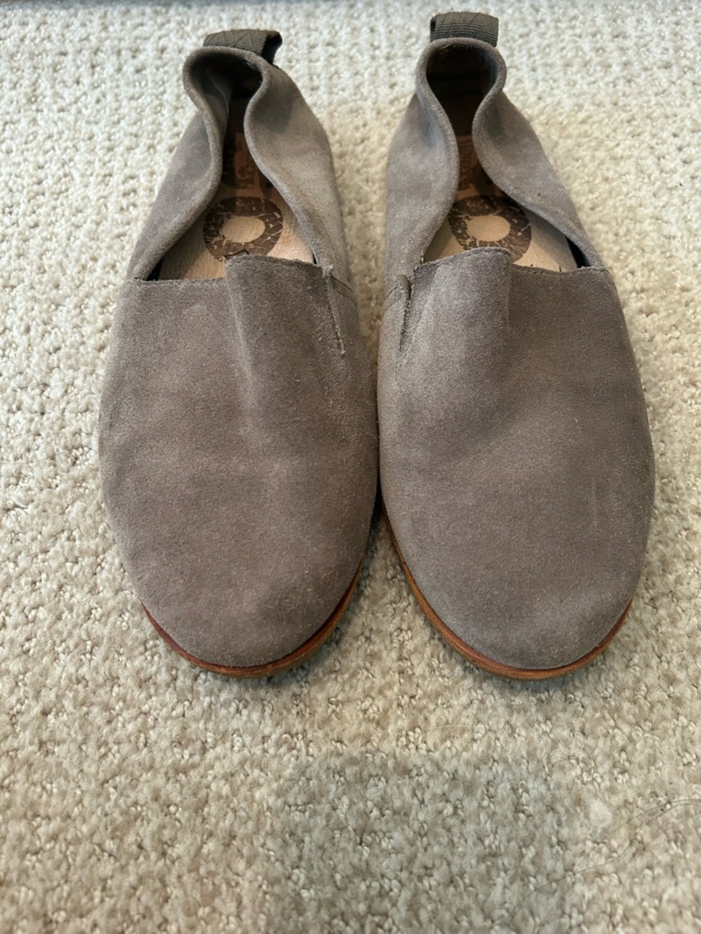 Sorel Taupe Suede Slip-On Flats